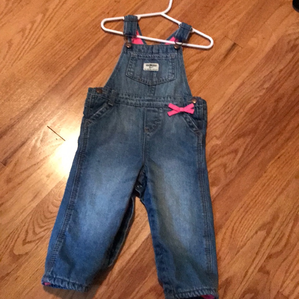 OshKosh 24 months fleece lined overalls.